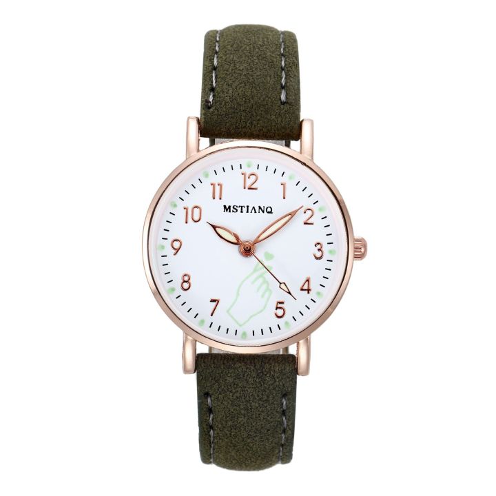 Korean%20Simple%20Retro%20Watch%20Glow-in-the-dark%20Belt%20Watch%20Lovely%20Little%20Fresh%20Female%20Dial%20Watch%20Gift%201Pcs%20-%20Image%209