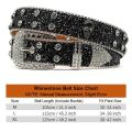 Luxury Men Women Western Cowboy With Diamond Bing Bing Rhinestone Belt Disco E Girls For Jeans Punk Rock Crystal Studded Belt.