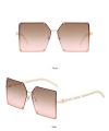 Women's Oversized Irregular Square Sunglasses Fashion Trend Casual Elegant Frame Female.