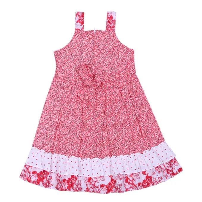 White%20and%20Red%20Georgette%20Frock%20for%20Girls%20-%20Image%203
