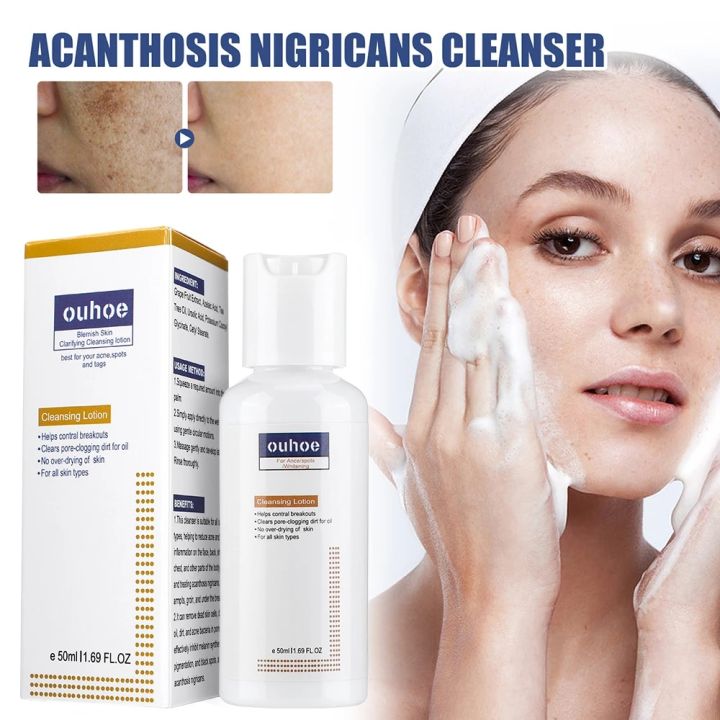 50ml Whitening Facial Cleanser Amino Acid Foam Scrub Cleansing Anti-Acne Oil Control Blackhead Remover Moisturizing Brightening