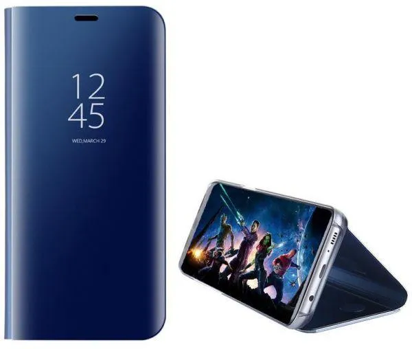 HUAWEI%20Y9%20(2019)%20Original%20Clear%20View%20Mirror%20Leather%20Stand%20Flip%20Cover%20-%20Image%203