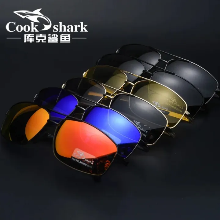 Cook%20Shark%20New%20Color%20Changer%20Sunglasses%20Men's%20Sunglasses%20Tidal%20Polarization%20Driver's%20Mirror%20Driving%20Night%20Vision%20Glasses%20-%20Image%205
