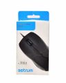 Astrum Wired Optical USB Mouse DPI 1000 - Black with 3 Buttons (MU100).