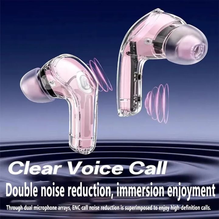 Timack%C2%AE%20Air%20buds%20Air39%20Transparent%20Fashion%20Noise%20Canceling%20Bluetooth%205.3%20Wireless%20Earbuds%20Bluetooth%20Headset%20for%20Xiaomi%20iPhone%20Headphone%20-%20Image%205