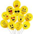 Happy Birthday Balloons- Emoji Balloon - Happy Birthday Balloons- 50 Pcs.