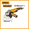 INGCO 2000W Angle Grinder 180mm With 1pcs Auxiliary Handle AG200018.