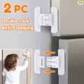 2pcs Anti-baby drawer lock child safety lock cabinet door baby cabinet refrigerator lock protective safety buckle lock anti-pinch finger. 