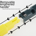 New Mesh Screen Brush Detachable Double Side Window Cleaner Scraper Cleaning Brush with Long Handle Cleaning Tool Equipment.