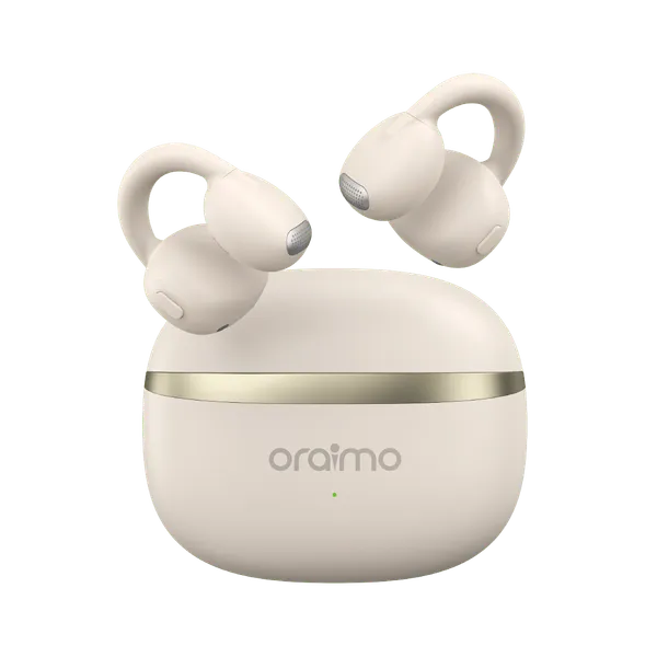 Oraimo OpenSnap Clip-On Open-Ear True Wireless Earbuds (OPN-373)- LIGHT GOLD