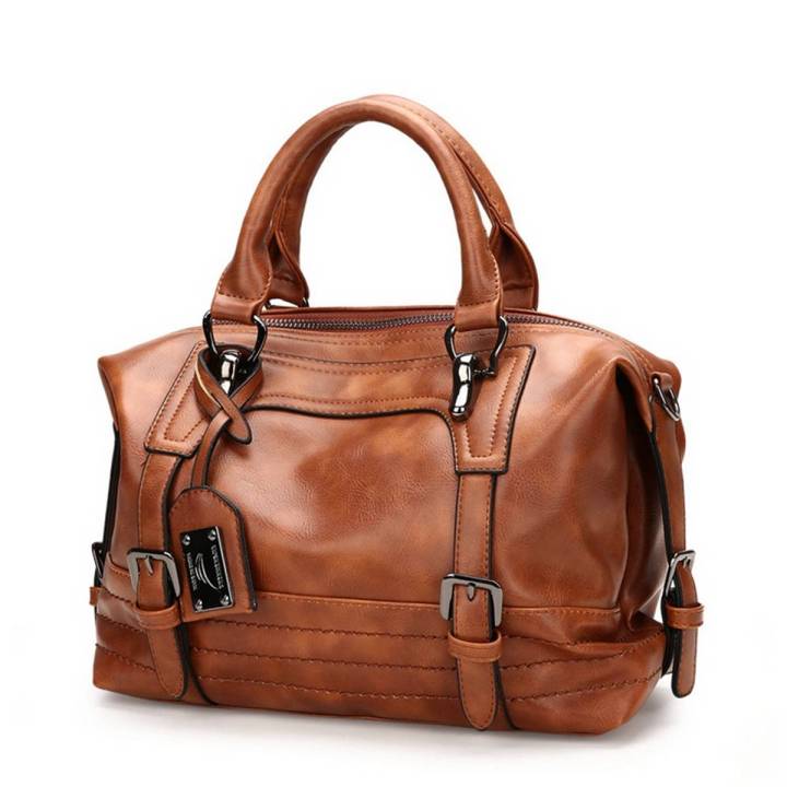 women's leather carryall tote