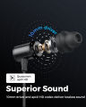 SoundPEATS Q30 HD+ Bluetooth Headphones aptX-HD in-Ear Stereo Wireless V5.2 Magnetic Earphones IPX5 Sweatproof Earbuds with Mic. 