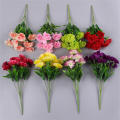 Silk  Bouquet Handcrafted Beauty Simulated Artificial  10 Heads Multi Color Silk  for Wedding Decoration Festival Decor Mom Presents Interior Design Event Centerpieces. 