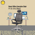 FF-EC-07ss ( BLACK ) Smart Office Executive chair with Headrest (V-Mesh). 