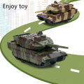 Mini Tank Simulation Model Children Toy Military Truck Mini Vehicle Set Desktop Decor Birthday Gift (Random Color).
