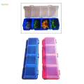 Hardware Organizer Box with Compartment 12.2x4.5x2.5inch Material Sloping Opening for Nuts. 
