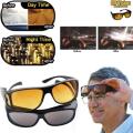 2 In 1 HD Vision Wrap Day and Night Sunglasses - Multi-color.
