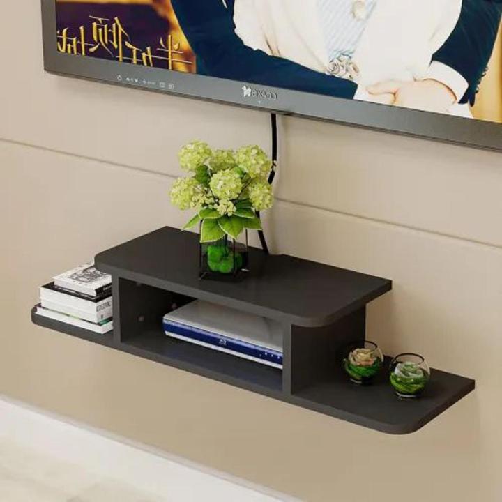 Set Top Box Stand Wall Mounted TV Unit Wi-Fi Router Storage Box Socket ...