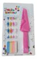 Cake Candle and Cake Slicer Set Birthday party Decorating set.