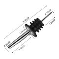 6Pcs Stainless Steel Pourers,Speed Pourer, Liquor Bottle Pourers and Vinegar Tapered Stopper Spout,with Sealed Dust Caps. 