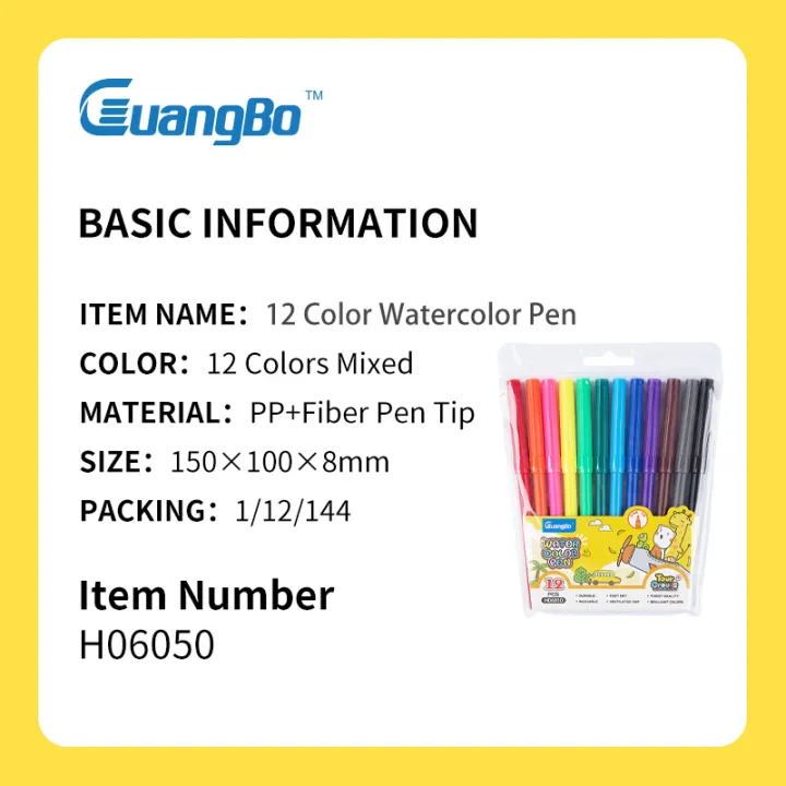 Indispensable%20-%20Refined%20Taste%20-%20Guangbo%20Water%20Colour%20Pen%20/%20Sign%20Pen%20-%2012%20Colour%20-%20Stationery%20&%20Craft%20-%20Fun%20To%20Have%20-%20Modern%20and%20Trendy%20-%20Image%203