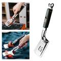 Stainless Steel Spatula Tongs Fish Spatula for Meat Pancake Cooking Burgers.