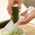 0.7mm Thinness Cucumber Slicer Stainless Steel Blade Vegetable Fruit Cutter Peeler Facial Beauty Cucumber Slicer H236-.