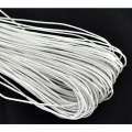 1mm White Wax-coated Cord Thread for Leather Craft, Bracelet, Necklace & Jewelry Making (Durable Beading String). 