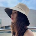 【beauty code store】New Bucket Hat Spring Summer Brim Sun Visor Hats Women Panama Caps Two-Side Wear Foldable Portable Bucket. 