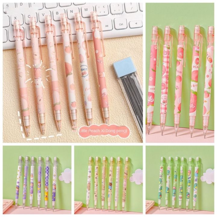 Movable%20Pencil%200.5mm%20Mechanical%20Pencil%20Peach%20Astronaut%20Automatic%20Pencils%20Cute%20Animals%20Press%20Pen%20Student%20-%20Image%207