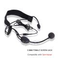 Headset Microphone Headworn Condenser Super Cardioid Mic for Sennheiser ME3 G2 G3 G4 Wireless Microphones System Body Pack 3.5mm.