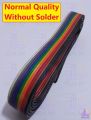 Normal Quality Multicolor Flexible 10 Wire 1 Gauge Wire Ribbon Rainbow Flat Cable Wire Strip Connector For Projects Circuits Jumper Wire DIY. 