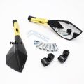 RIZOMA Alloy CNC Racing Side Mirror ( Looking Glass Universal for All Motorcycle). Golden. 