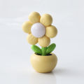 Mini flower cute bedroom creative bedside ornament cream glue DIY night light graduation gift desk lamp. 