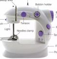 Dual Speed Portable Mini Electric Pedal Sewing Machine. 