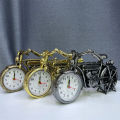 Vintage Lazy Bicycle Creative Alarm Clock Gift Decoration Bicycle Model Bedside Home Table Gift Decorative Figurines. 