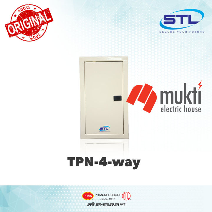 Written Board Rfl PRAN RFL STL Distribution Board (TPN) 4 Way (1+12) Three Phase MCB ...