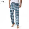 Red Black Plaid Pajama Pants Men Lounging Relaxed House PJs Sleep Bottoms Mens Flannel Cotton Drawstring Button Fly Sleepwear. 