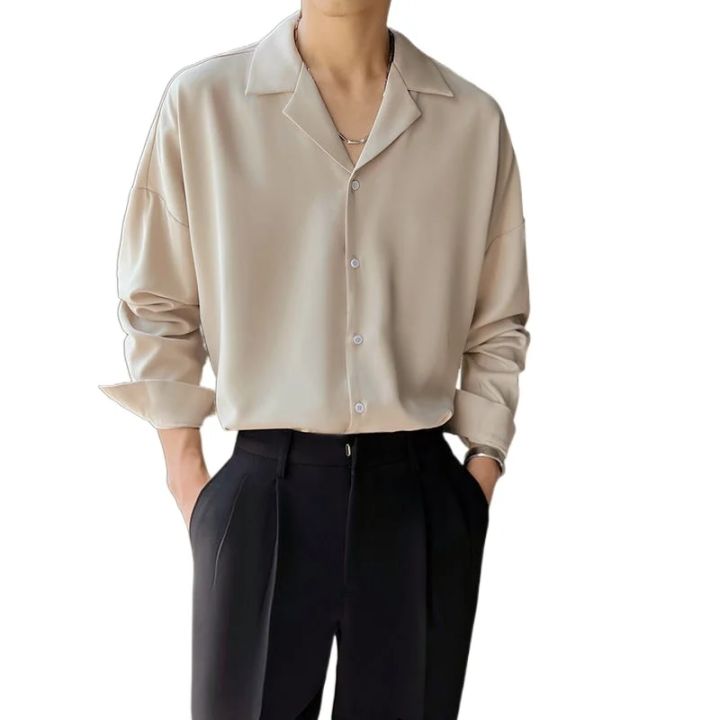 Mature%20Men%20Clothing%20Senior%20Spring%20Cuban%20Neck%20Shirt%20for%20Men%20Solid%20Color%20Fashion%20Loose%20Casual%20Drop%20Long%20Sleeve%20Men%20Dress%20Shirt%20-%20Image%205