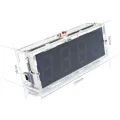 Compact 4-digit DIY Digital LED Clock Kit Light Control Temperature Date Time Display with Transparent Case. 