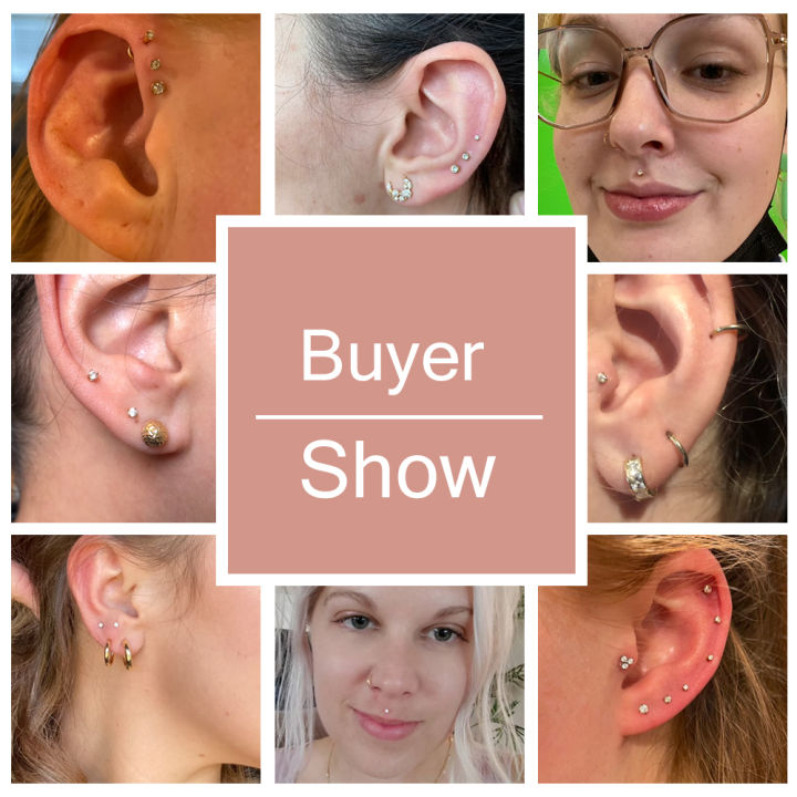 ZS%203PCS/LOT%20Stainless%20Steel%20Tragus%20Earring%20Cartilage%20Gold%20Plated%20Lip%20Ring%20Crystal%20Labret%20Piercing%20Ring%2016G%20Helix%20Women%20Earring%20-%20Image%206