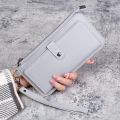 New Bag Women's Long Multifunctional Zipper Multi-slot Hand Hold Buckle Zipper Student Purse.