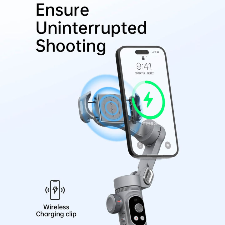 AOCHUAN%20Smart%20X%20Pro%20Gimbal%20Handheld%20Stabilizer%20for%20Smartphone%20OLED%20Display%20Wireless%20Charging%20Inception%20Mode(SmartXPro%20White)%20-%20Image%202