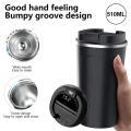 510ml Thermos Coffee Mug Stainless Steel Coffee Cup Temperature Display Vacuum Flask Thermal Tumbler Insulated Cup Water Bottle.