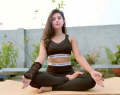 Yoga Gym Bra and Leggings Set for Women – Cotton and Elastic, Comfortable Fit.