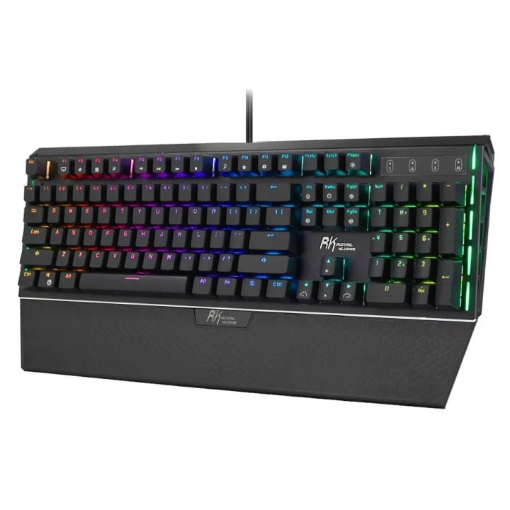 RK950 RGB Mechanical Gaming Keyboards 104 Keys Wired Keyboard Anti-ghosting Office Brown Switch TKL Keyboard Royal Kludge
