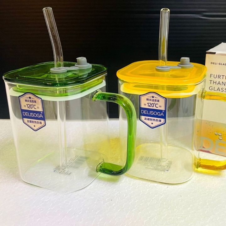 Clear%20490ml%20Square%20Glass%20Cup%20with%20Colorful%20Handle,%20Acrylic%20Lid%20&%20Straw%20-%20Borosilicate%20Glass%20Milk%20Juice%20Tumbler%20Coffee%20Mug%20-%20Microwave%20Safe,%20Scratch%20Resistant%20-%201PCS.%20-%20Image%204