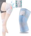 1/2PC Elastic Bandage Pressurized Knee Pads Knit Knee Support Protector Fitness Sport Running Muscle Pain Relief Joint Protective Gears. 