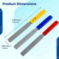 3 PCS Conical Guitar Nut File Nut Slot File Set Double Edge Wire File Metal+Plastic.