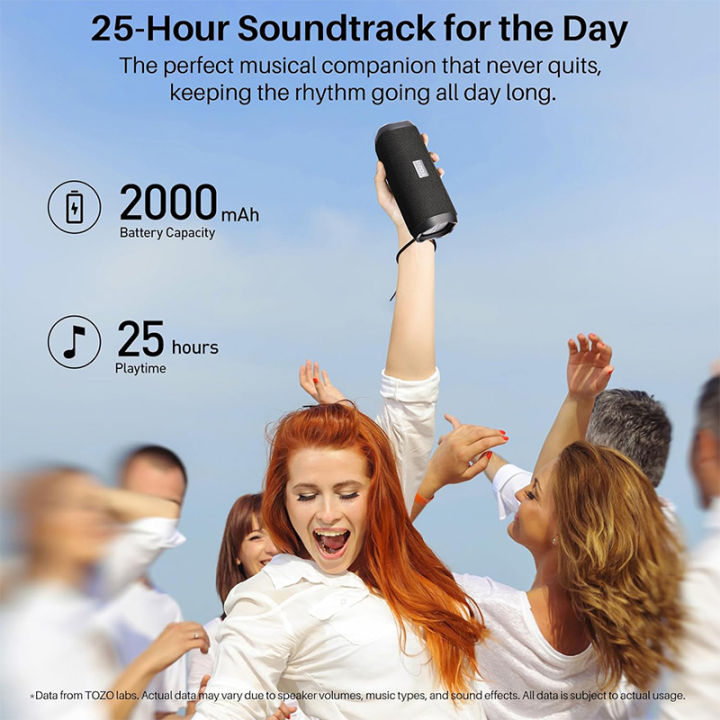 TOZO%20PA2%20Bluetooth%20Speaker%20with%20Three%20EQ%20Modes,%2025-Hour%20Playtime%20&%20IPX7%20Waterproof%20Portable%20Wireless%20Speaker%20-%20Image%207